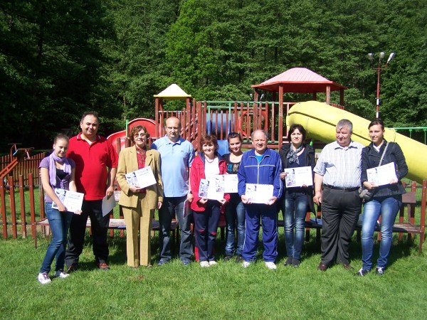 O parte dintre premianţii de la Tismana