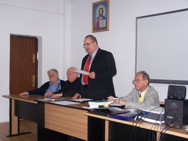 Prezidiu: Bogdan Teodorescu, Nichita Adăniloaie, Bogdan Murgescu